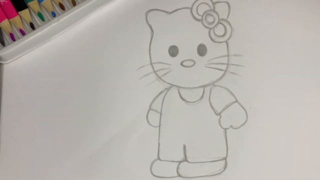 Bolalar uchun Hello Kitty rasm chizish | Сурет салып уйрену | Сурет салу | Учимся рисовать Китти смотреть онлайн