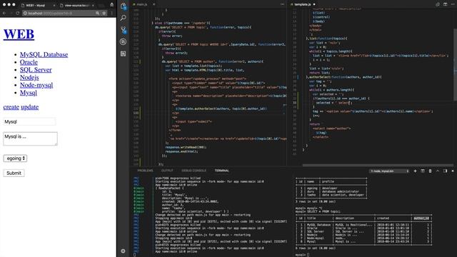Node.js & MySQL -11. MySQL JOIN - 글 수정 구현 смотреть онлайн