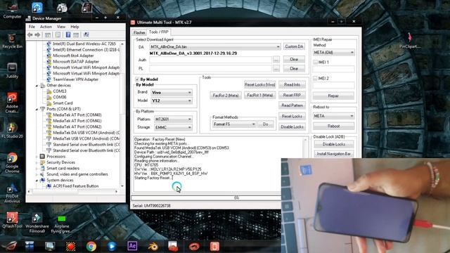 Vivo Y12 New Security || Vivo Y12, Vivo 1904 Pattern Lock Remove By UMT Dongle New Method 2022