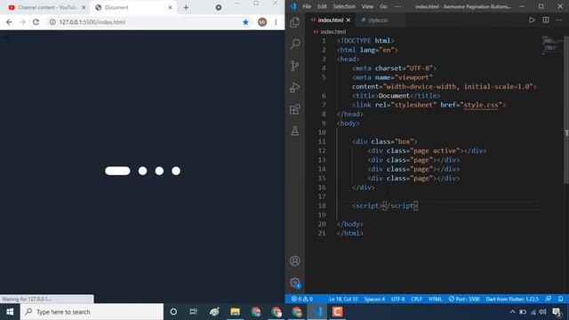 Awesome Pagination Buttons Using HTML CSS JavaScript смотреть онлайн