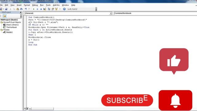 Combine workbooks into one master workbook by VBA Code | Many Workbook को Single Workbook में смотреть онлайн