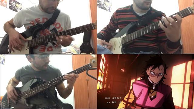 Kimetsu no Yaiba opening【鬼滅の刃 OP カバー】- Gurenge (Bass & guitar cover) смотреть онлайн