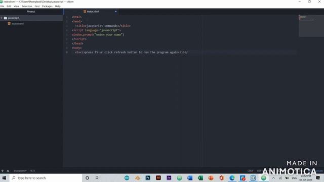 Javascript tutorial for beginner#3 name entering very easy смотреть онлайн