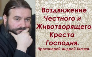 Воздвижение Честного и Животворящего  Креста Господня. Протоиерей Андрей Ткачев.
