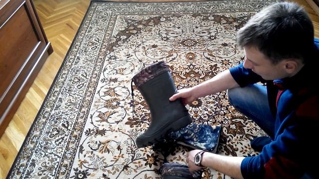 Сапоги из материала ЭВА EVA (недорогие сапоги из пены ) смотреть онлайн