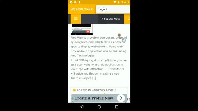 Creating Android Webview смотреть онлайн