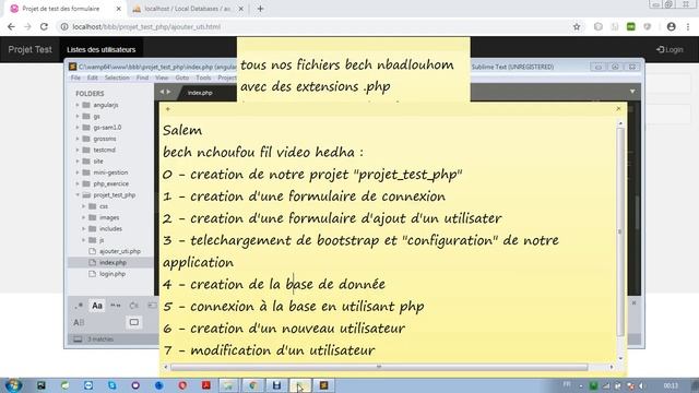 02 Formulaire de connexion et d'ajout avec bootstrap et php mp4 смотреть онлайн