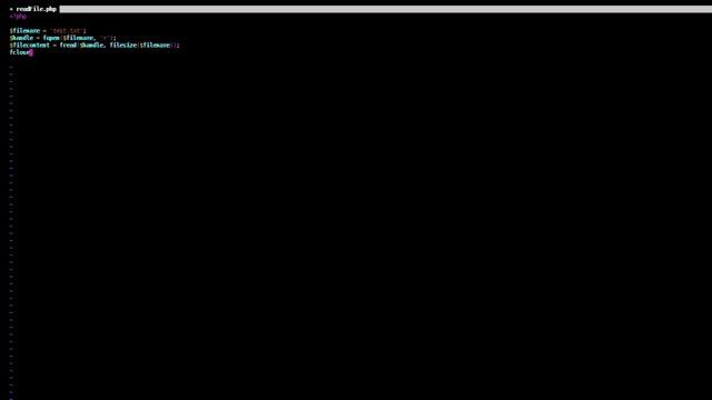 How to read a file in PHP смотреть онлайн