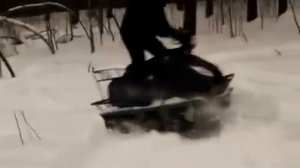 Мини-вездеход Маламут тест драйв по глубокому снегу