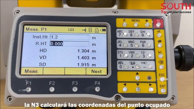 Video Tutorial (6/15) - Estación Total SOUTH N3 - Estacionamiento mediante punto a línea смотреть онлайн