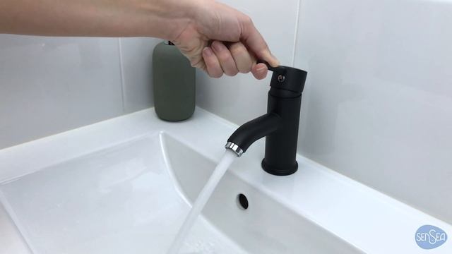 Змішувач для умивальника Sensea Mia чорний (11754582) смотреть онлайн