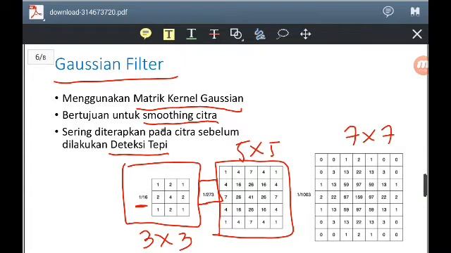Komputasi Citra 6.3. Gaussian Filter смотреть онлайн