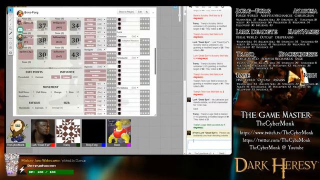 Dark Pursuits Session 1 - Insanity of the Warp [Warhammer 40k Rollplay | Dark Heresy 2e] смотреть онлайн