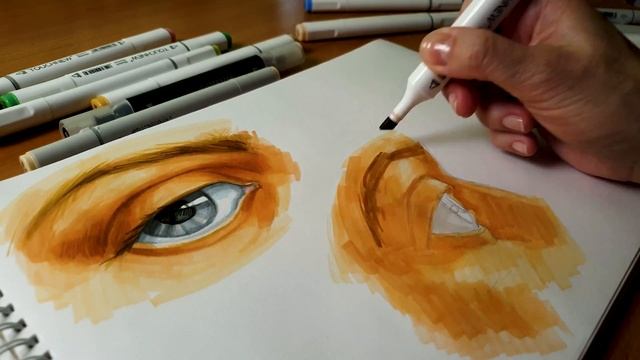 Как нарисовать глаза маркером смотреть онлайн