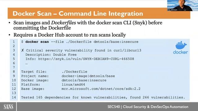 SANS SEC540 ContainerImageScanning смотреть онлайн