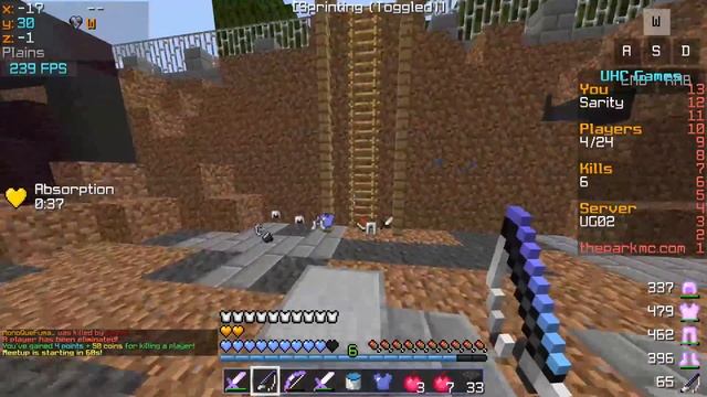 Minecraft: UHC Games #6 Fire Aspect On TheParkMC! (w/ Khavos) смотреть онлайн