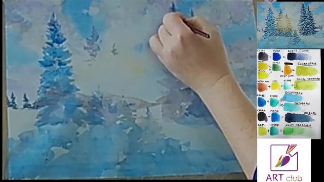 "Зимний еловый лес" - тизер к мастер-классу М. Сафроновой, г."Човен", кавер "Зимушка-Зима"(ЕжеВикА) смотреть онлайн