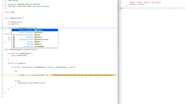Nested JSON parsing in Swift 4.2 - Part 1 смотреть онлайн
