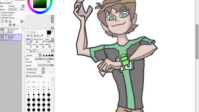 рисуем бена 10 омниверс в paint tool sai смотреть онлайн