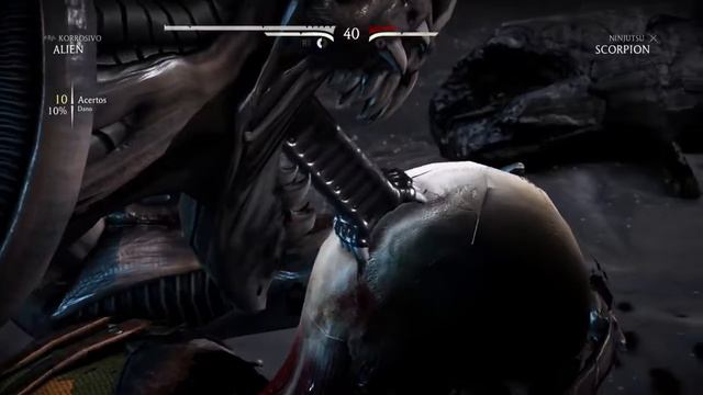 Mortal Kombat XL Alien brutality - Queimadura ácida . смотреть онлайн