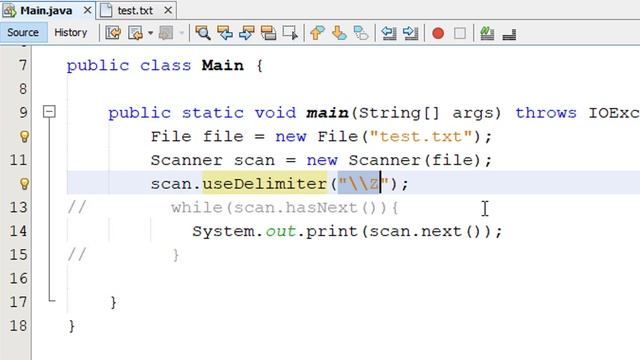 #075 [JAVA] - File Handling (Scanner class "Constructors & Methods", useDelimiter, delimiter) смотреть онлайн