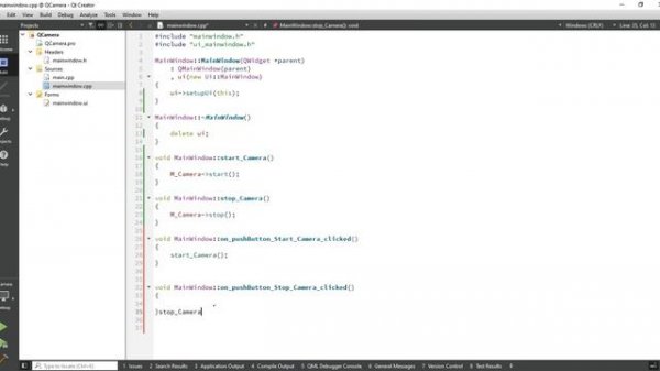 Qt QCamera Part-1 | Connect Camera With Application | Web Camera