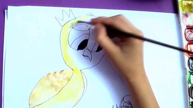 как нарисовать СОВУ уроки рисования СОВА How to draw an OWL смотреть онлайн