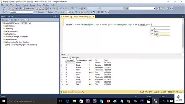 Self Join in SQL server -part 18 смотреть онлайн