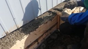 Цена - Ленточный фундамент - забор из профнастила своими руками