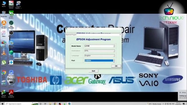 How to Reset Epson L3150 with Epson Adjustment Program.