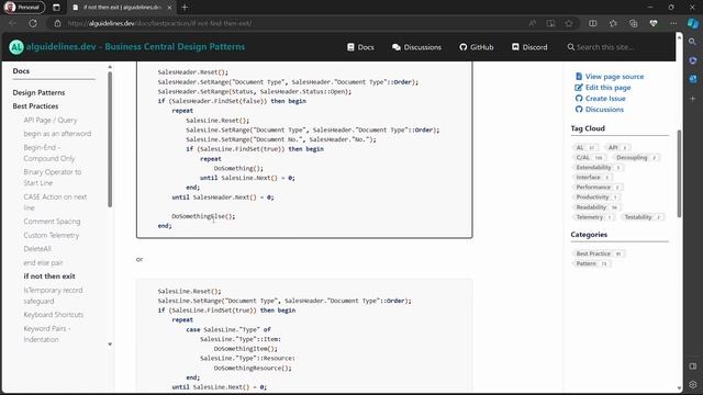 Optimize your find methods using if not then exit in AL programming. смотреть онлайн