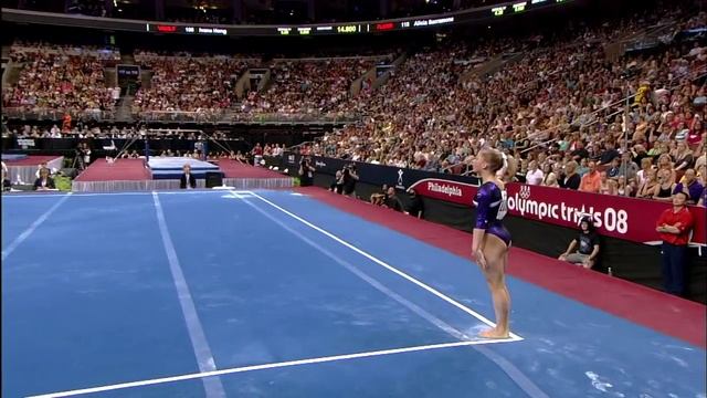 Shawn Johnson - Floor Exercise - 2008 Olympic Trials - Day 2 смотреть онлайн
