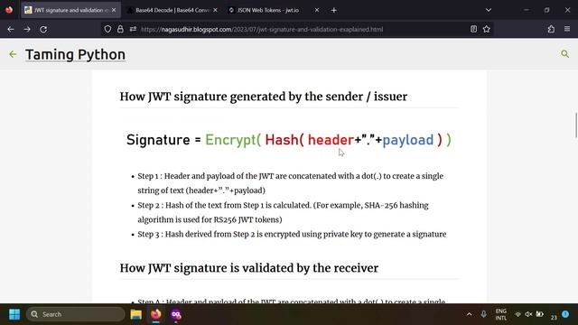 jwt signature and validation explained смотреть онлайн