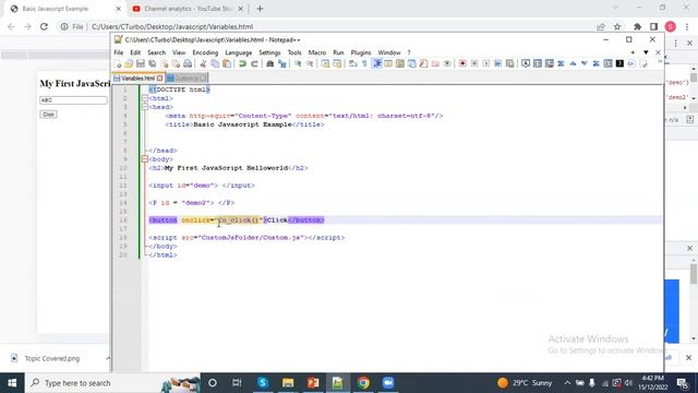 how to call JavaScript with HTML buttons! смотреть онлайн