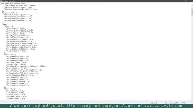 Unturned Server Config Ayarlama Rehberi - 2022 смотреть онлайн
