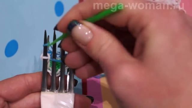 браслет из резинок (звёздочка)на вилках смотреть онлайн