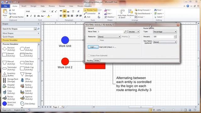 Alternating Entities for Routing - Process Simulator Solution смотреть онлайн