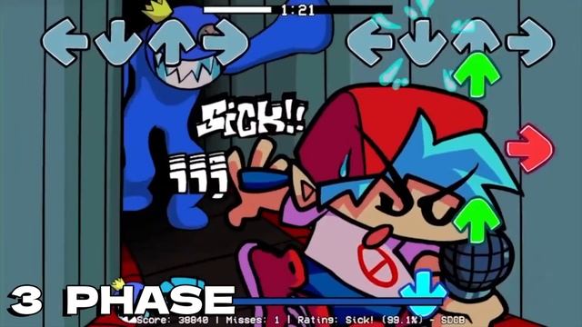 ALL Blue PHASES (0-5 phases) Friday Night Funkin' VS Roblox Rainbow Friends смотреть онлайн