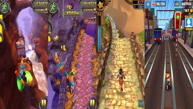 Temple Run 2 Blazing Sands Vs Temple Run 2 Spooky Summit Vs Spirit Run Vs Subway Surfers Iceland смотреть онлайн