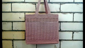 Летняя сумка - авоська крючком. Всё подробно расскажу и покажу. Crochet bag pattern