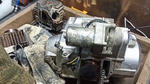 Поставил новый двигатель на мопед Alpha.