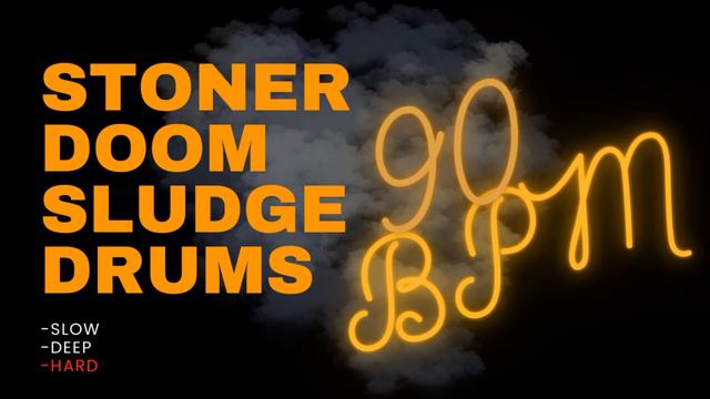 STONER DOOM SLUDGE DRUM TRACK #3| 90 BPM