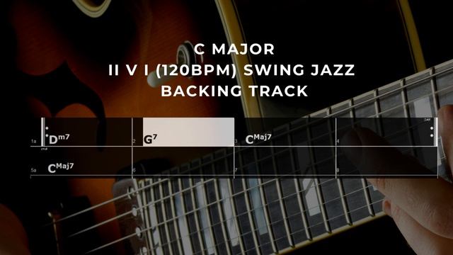 C:   Dm7 G7 Cmaj7 (120bpm) Swing Jazz  Backing Track