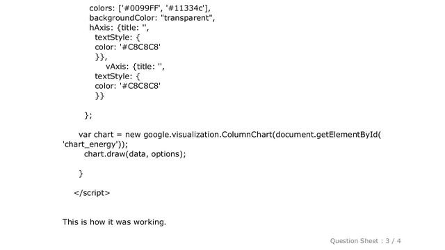 HTML : Google Chart error: b.L is not a function смотреть онлайн