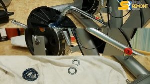 Ремонт велотренажера HouseFit. Замена каретки подшипников велотренажера HouseFit.