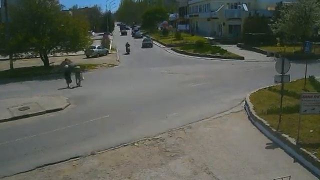 Перекрёсток в Щёлкино, 27.04.2014 - time-lapse с камеры 2 смотреть онлайн
