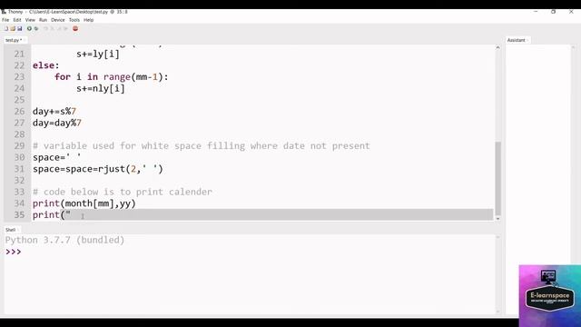 Calendar in Python | Python Mini Project смотреть онлайн