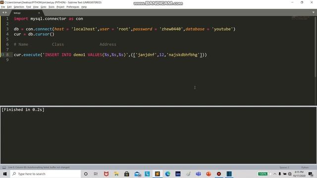 MYSQL & MYSQL CONNECTOR | Handling Tables With Python Connector смотреть онлайн