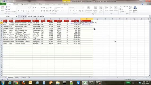 How to Calculate Ages in Excel смотреть онлайн