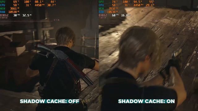 Resident Evil 4 Remake || Shadow Cache ON vs OFF смотреть онлайн